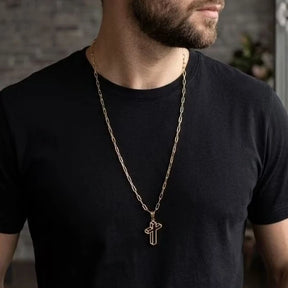 Kit Cadeado Alongado 3mm Cordão + Pulseira e Pingente 100% Moeda Antiga Corrente Masculino Homens