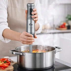 Mixer 3 em 1 Turbo 1000W 127V Inox Kian – Alta Potência com Copo 700 ml + Processador 1 L