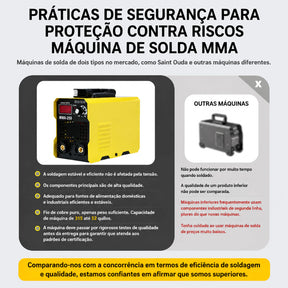 🚚Envio local🚚 Portátil 220V/110V Máquina de Solda Inversora MMA-250 IGBT Painel Digital com Acessórios