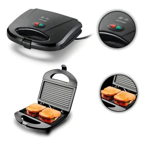 Grill e Sanduicheira CE043 750W 127V Multilaser | Placas Antiaderentes | Compacta |
