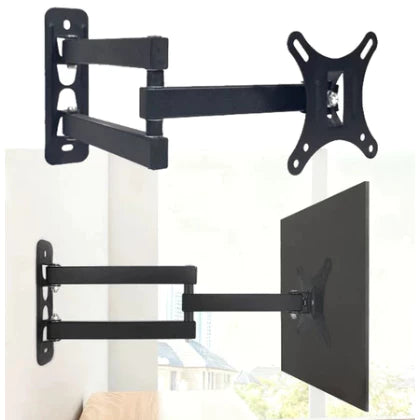 Suporte Tv Tri Articulado Lcd Led Plasma 10 A 26 e 32 A 55 Pol Para Parede VESA 75x75mm/100x100mm