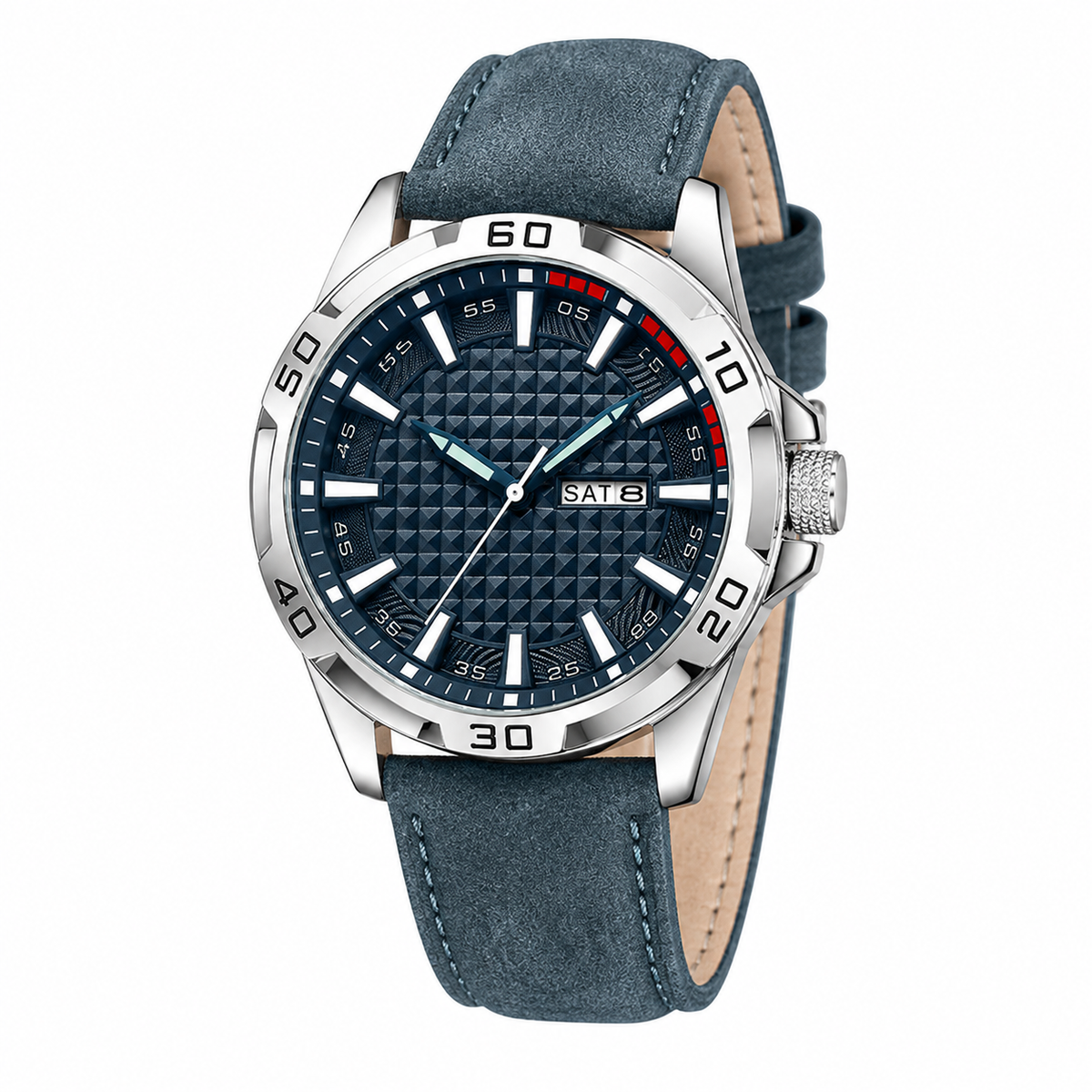 Relógio de Pulso Masculino Elegante de Quartzo com Calendário – Modelo 23