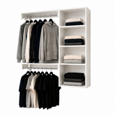 Closet suspenso moderno, Arara De Parede Aberto com Cabideiro 67