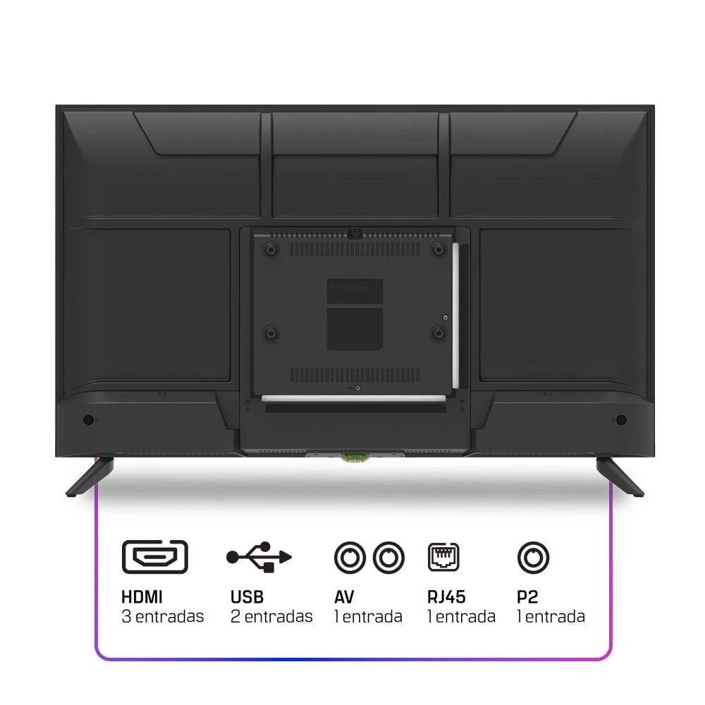 Smart TV HQ 32" HD tela sem Bordas Sistema Android Design Slim HQS32NKHM