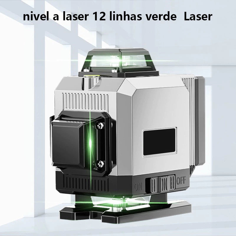 8/12/16 Linhas Nível a Laser Ajustável 360 ° Medição Da Linha De Ferramentas Rotativas Auto-Nivelamento
