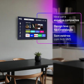 Smart TV HQ 32" HD tela sem Bordas Sistema Android Design Slim HQS32NKHM