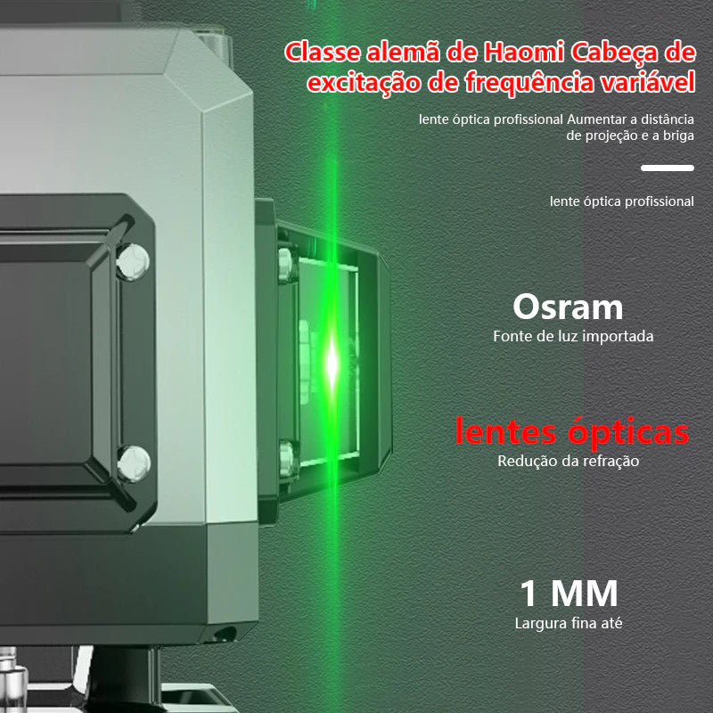 8/12/16 Linhas Nível a Laser Ajustável 360 ° Medição Da Linha De Ferramentas Rotativas Auto-Nivelamento
