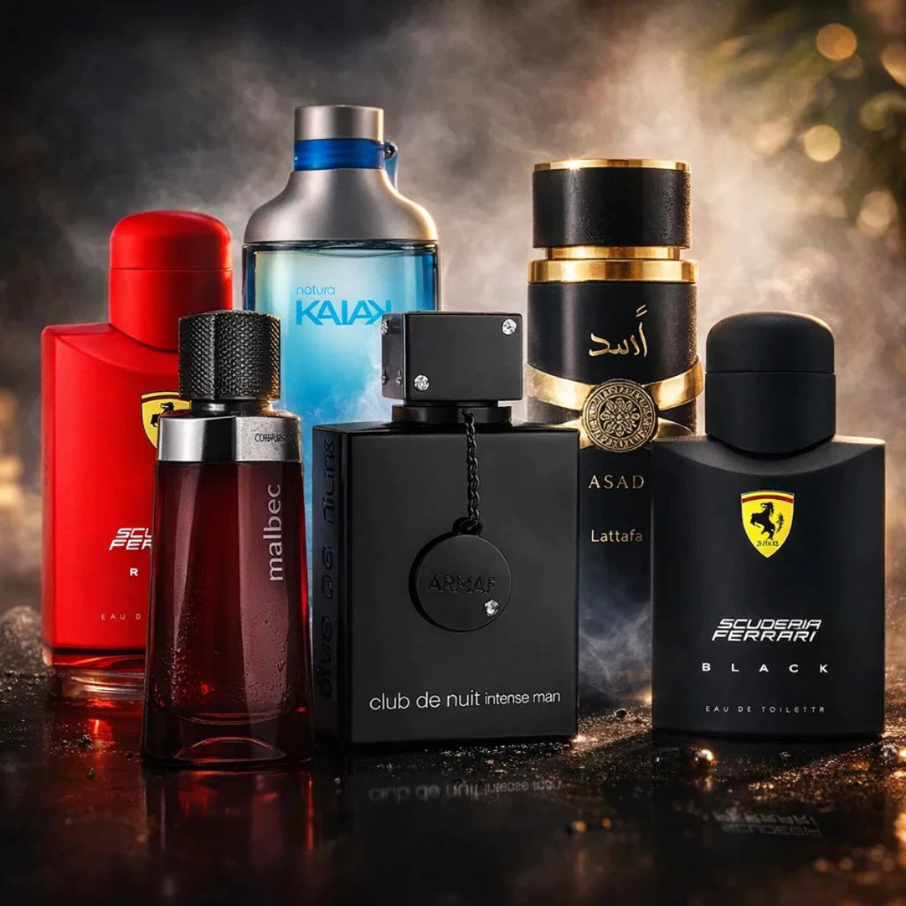Kit 2 Perfumes Masculinos Premium Variações Exclusivas Alta Fixação Presente Luxo