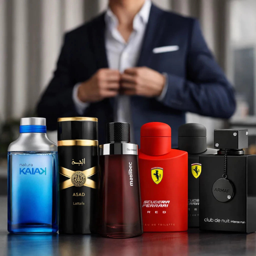 Kit 2 Perfumes Masculinos Premium Variações Exclusivas Alta Fixação Presente Luxo